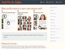 Tablet Screenshot of findmeanauthor.com